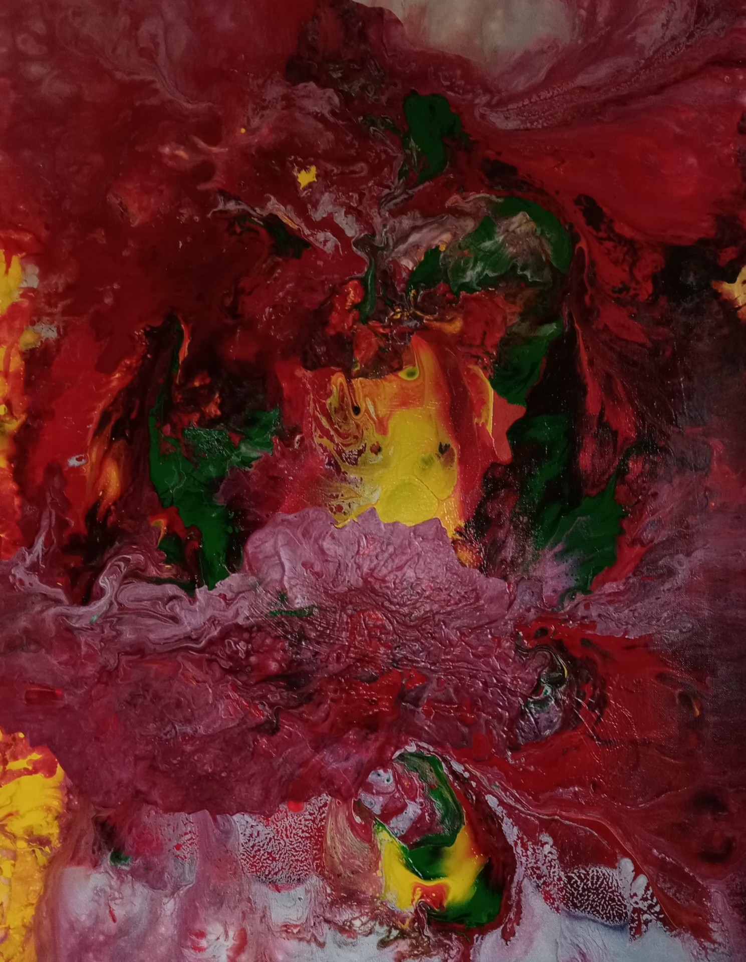 Feu 70x50cm acrylique sans cadre b 2021